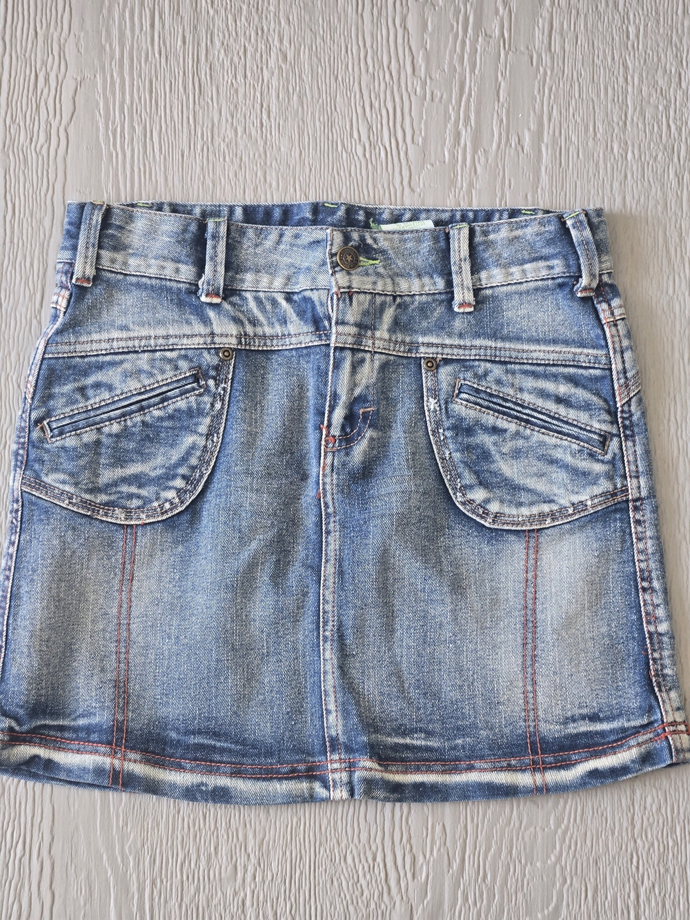 Mary-Kate And Ashley vintage medium-wash denim mini skirt (16 Girls)
